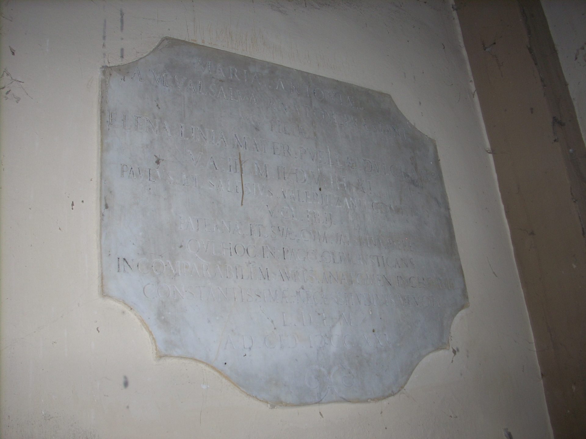 Antonio Maria Valsalva's memorial tablet, San Marco church, Imola - 05.JPG